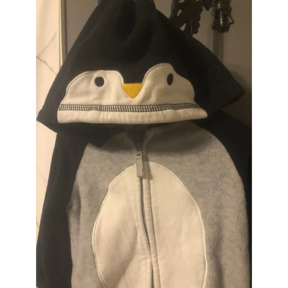 Carters 18 month penguin fleece romper one piece romper